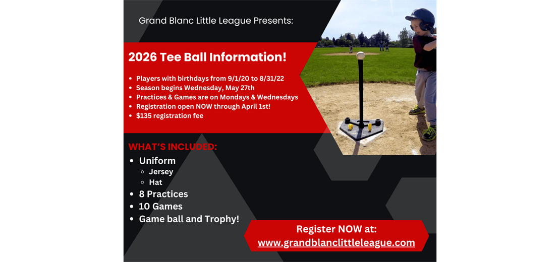 2026 Tee Ball Info!
